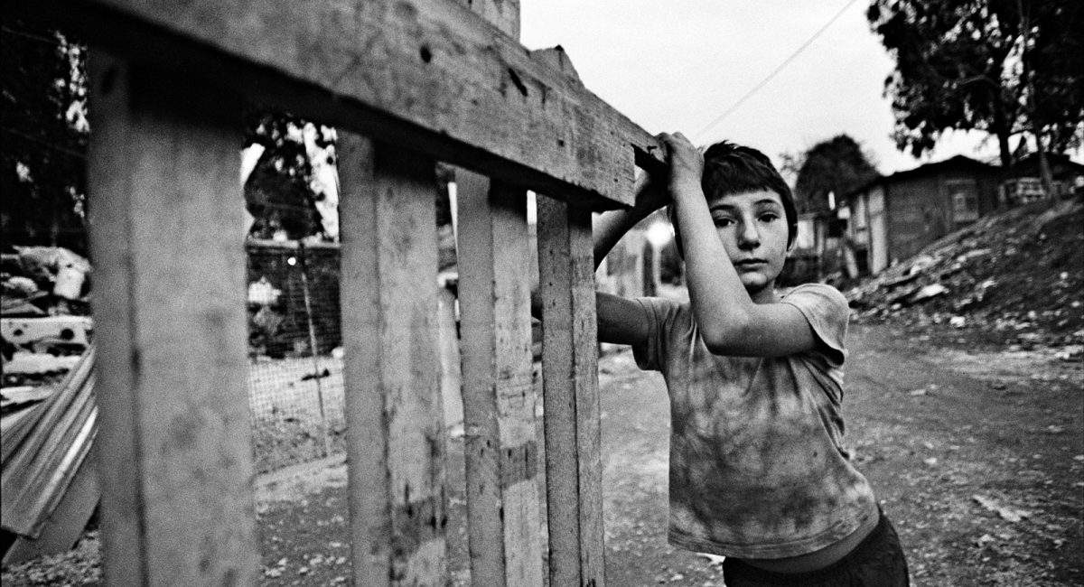 Rome, Italy.
Gypsy girl in Casilino 900 roma camp.